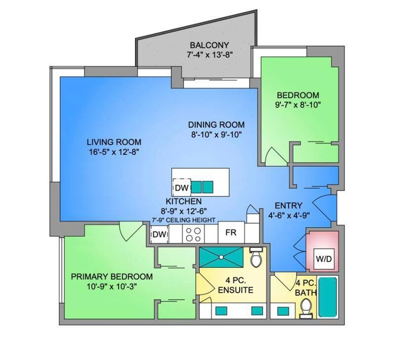 Apartamento Downtown 2 Bedrooms 950sqft New With Beautiful Views